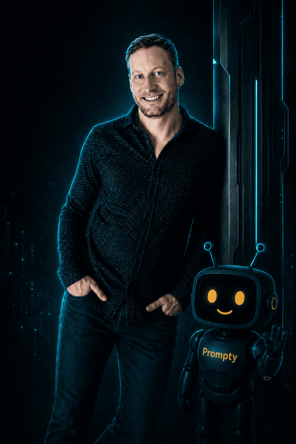 Marcel Reichl mit Prompty